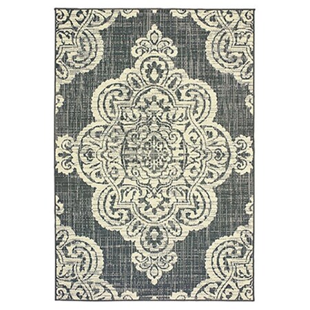 Oriental Weavers 8 ft. 6 in. x 13 ft. Marina Rectangle Rug Grey M5929E259396ST
